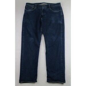 Revtown Jeans Mens‎ 38x30 Blue Automatic Decade Denim Stretch Dark Wash Zip Fly